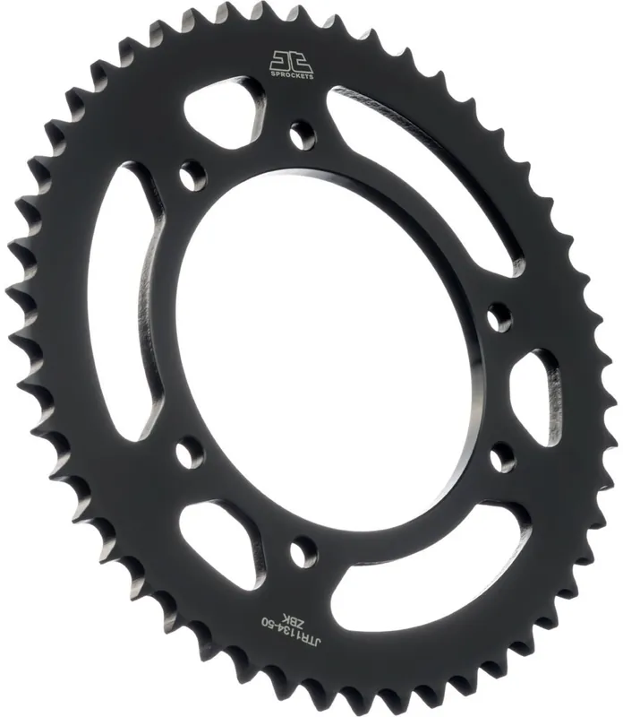 Ambachtelijk JT SPROCKETS - REAR STEEL 50T BL, 428 - Sprockets - BLACK ZINC FINISH