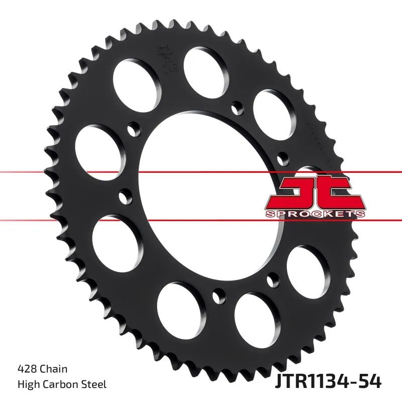 JT SPROCKETS - REAR STEEL 54T, 428 - Sprockets - Duurzaam en Betrouwbaar Betrouwbaar