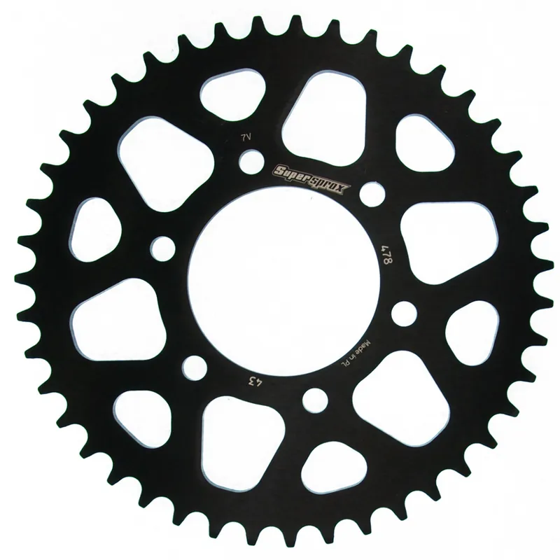 Favoriet SUPERSPROX - REAR ALU 43T, BLACK, 520 - Sprockets - Aluminium
