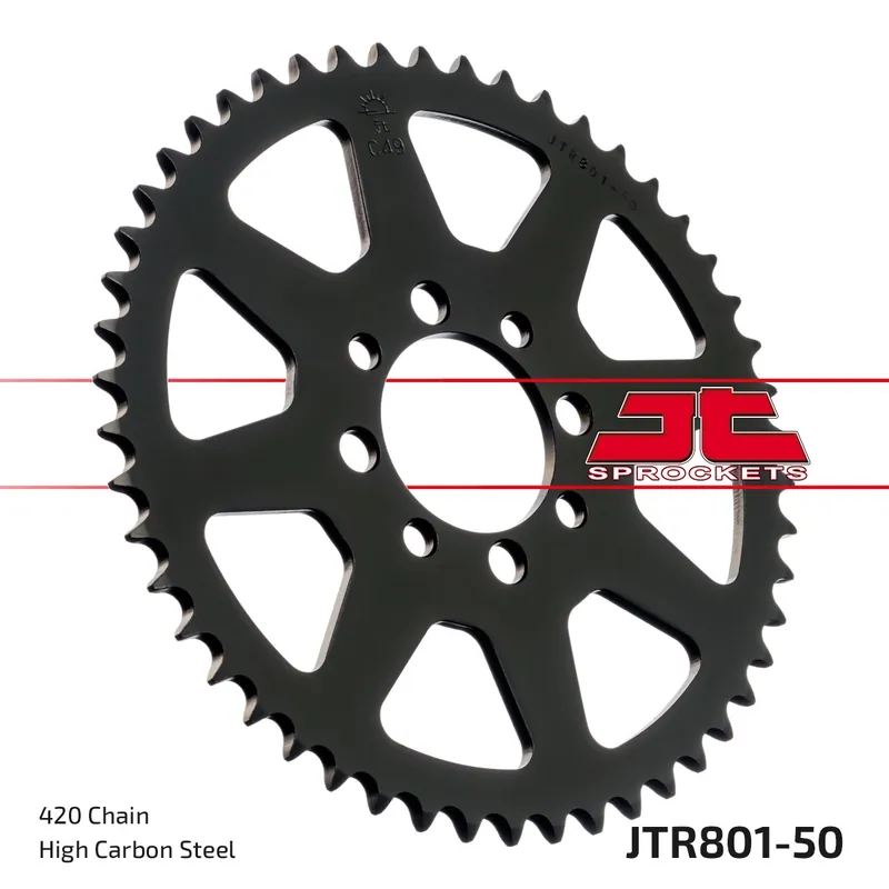 Modern JT SPROCKETS - REAR STEEL 50T, 420 - Sprockets - Geschikt voor Kawasaki KLX 110