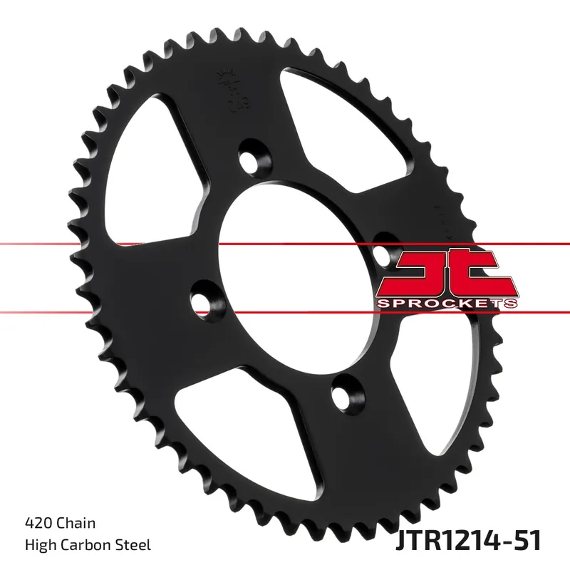 JT SPROCKETS - REAR STEEL 51T, 420 - Sprockets - Geschikt voor Honda Trendy