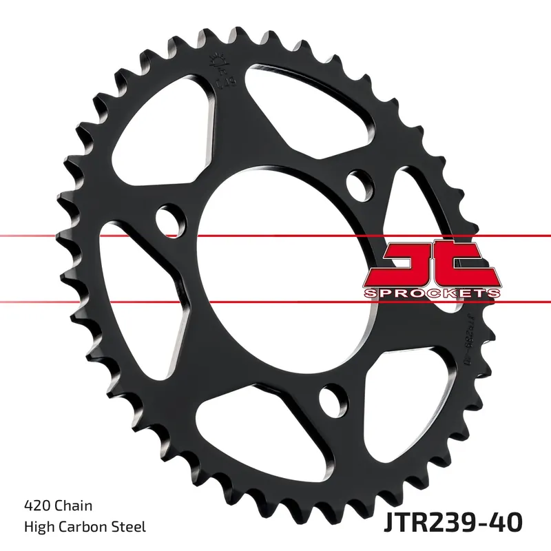 Nieuwe Collectie JT SPROCKETS - REAR STEEL 40T, 420 - Sprockets - Compatibel met Honda Cr 80 r 2 f en g