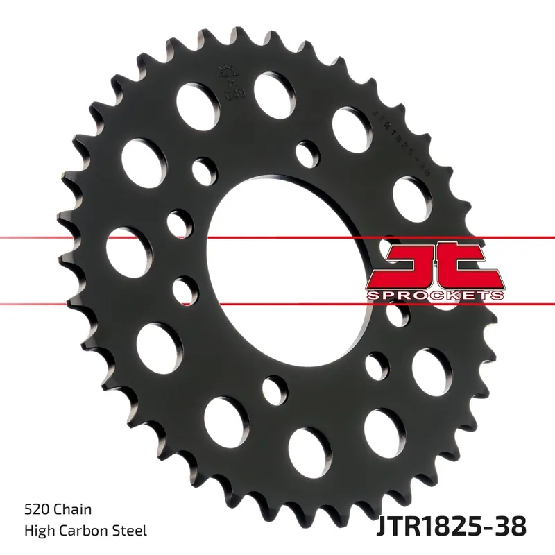 Koopje JT SPROCKETS - REAR STEEL 38T, 520 - Sprockets - Compatibel met diverse Suzuki modellen