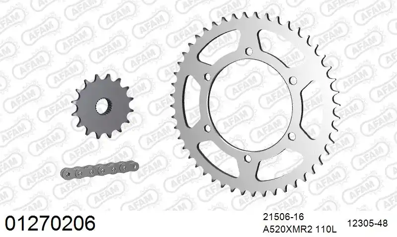 AFAM - 520XMR3 110 MRS - Chain Kits - STEEL Bestseller
