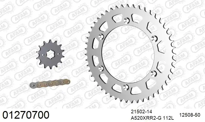 AFAM - 520XRR3 112 ARS (CLIP) GOLD & SPROCKETS - STEEL Bestseller