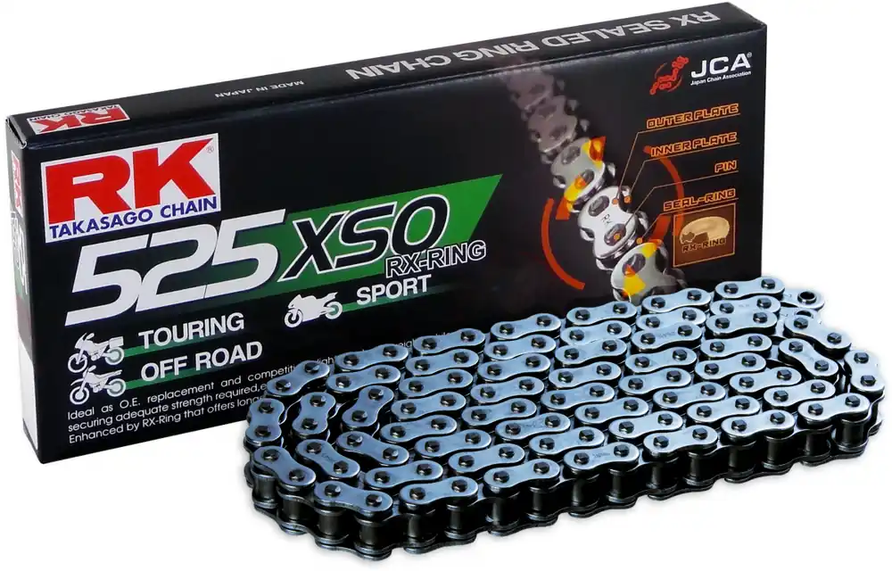 Premium RK - 525XSO, 116 CLF RIVET & SPROCKETS - Chain Kits - Compatibel met BMW F 800 GS