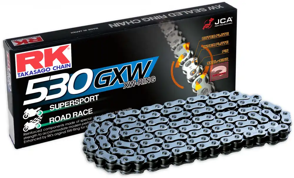 Meest Verkocht RK - 530ZXW, 118 CLF RIVET & SPROCKETS - Chain Kits - Geschikt voor Suzuki Gsx 1100 f j