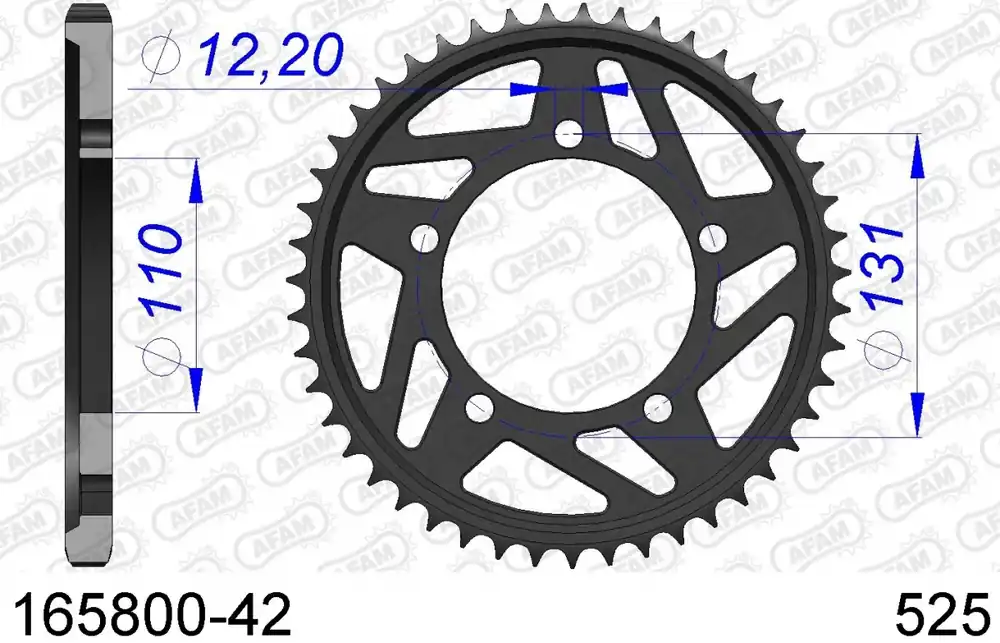 AFAM - REAR ALU 42T, 525 - Sprockets - Geschikt voor BMW S 1000 RR Lage Prijs