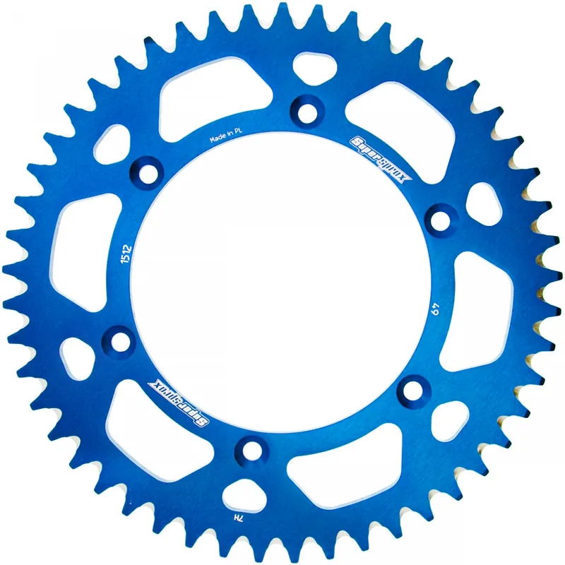 Aanbieding SUPERSPROX - REAR ALU 49T - Sprockets - Blauw - 520