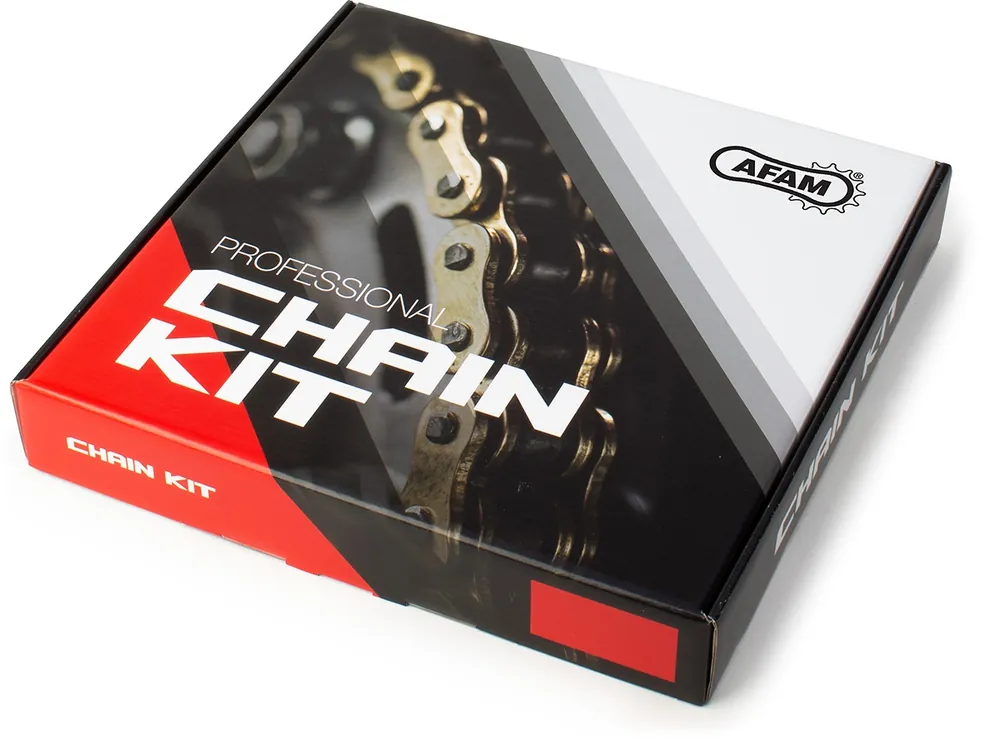 AFAM - 520XRR3 112 ARS (CLIP) GOLD & SPROCKETS - Chain Kits - STEEL SLK Authentiek