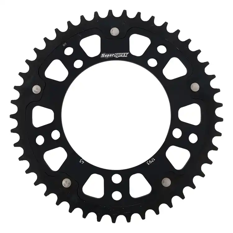 Laatste Versie SUPERSPROX - REAR STEALTH 45T - Sprockets - Zwart 520