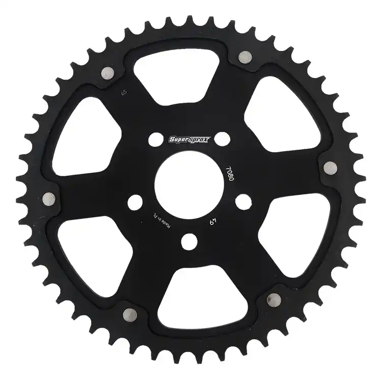 Korting SUPERSPROX - REAR STEALTH 49T - Sprockets - Zwart