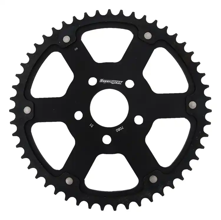 Seizoensaanbieding SUPERSPROX - REAR STEALTH 51T - Sprockets - 530, BLACK