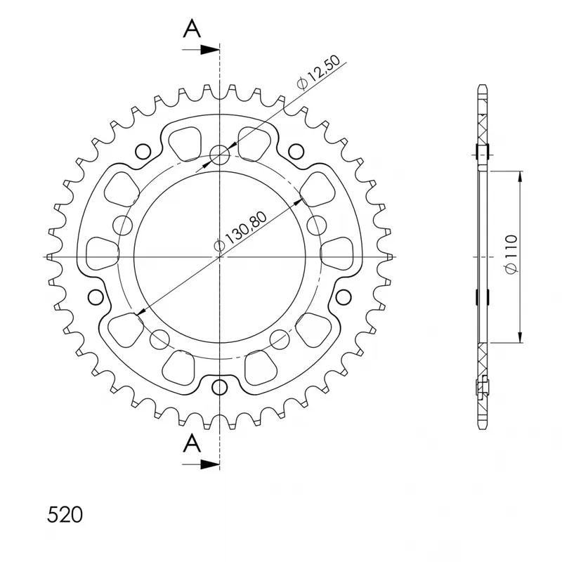 Fabrieksprijs SUPERSPROX - REAR STEALTH 42T - Sprockets - Blue
