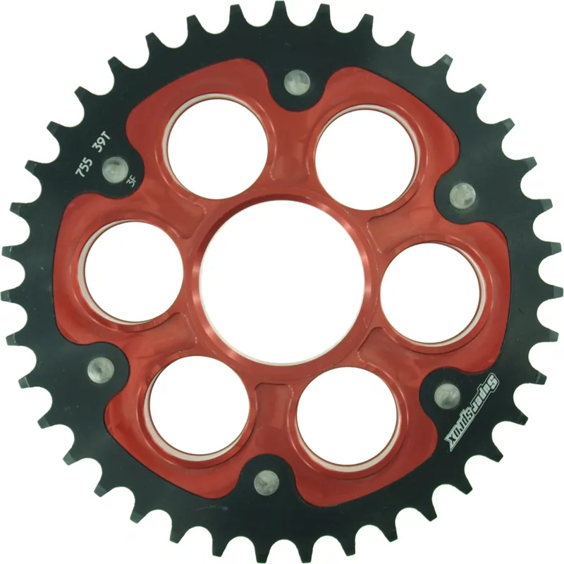 Laatste Versie SUPERSPROX - REAR STEALTH 39T, RED, 520 - Sprockets - Hoogwaardige kwaliteit