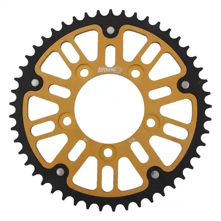 Gratis Verzending SUPERSPROX - REAR STEALTH 49T, GOLD, 520 - Sprockets - Kwaliteit en prestaties