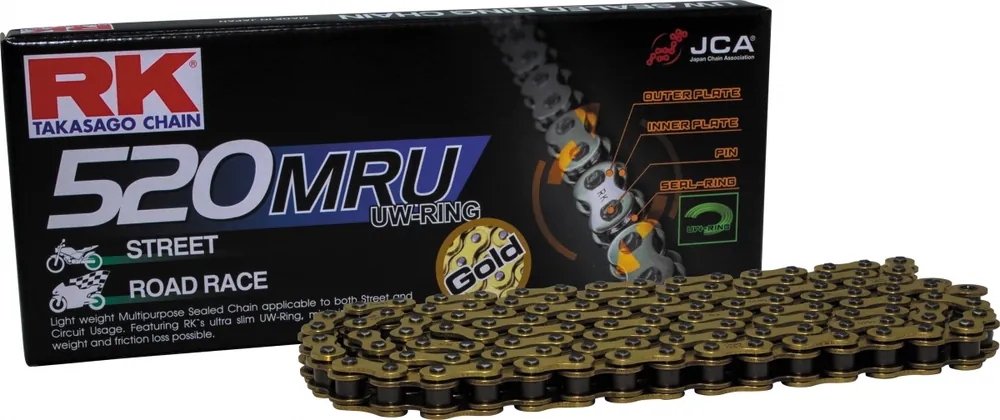 RK - GB520MRU - Chains - 80 CLF RIVET Laatste Kans