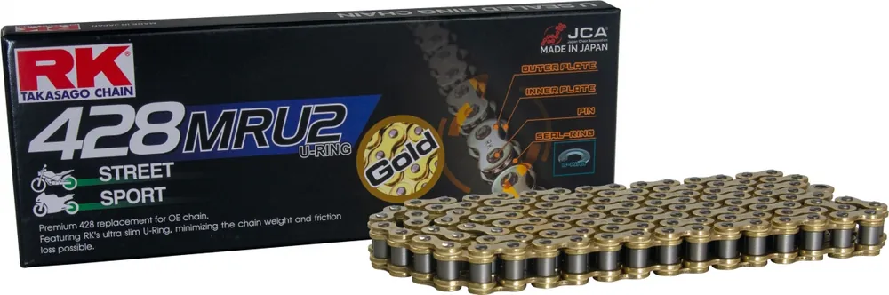Professioneel RK - GB428MRU2 - Chains - GOLD, RACING U'RING