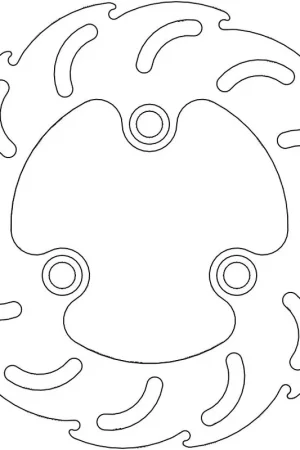 MOTO MASTER - 110235 - Brake Discs - FLAME FIXED DISC 180 Authentiek