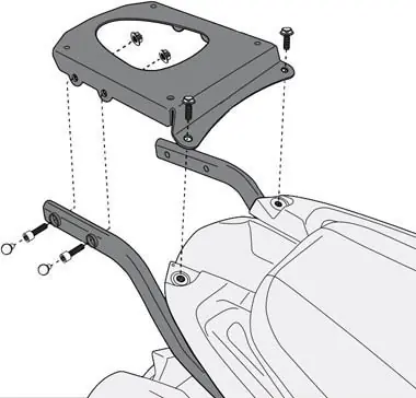 GIVI - SR6404-MONOKEY RACK - Brackets - Compatibel met Triumph Tiger 1050 Direct Beschikbaar