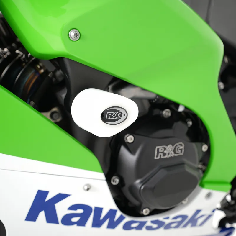Fabrieksprijs R&G - CRASH PROTECTOR, WHITE - Protectors - KAWASAKI ZX10-R 11-