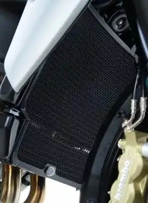 R&G - RADIATOR GUARD, TITANIUM - Protectors - Geschikt voor MV Agusta 800 Dragster en Brutale Finale Uitverkoop