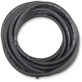Emgo Universal Black Rubber Fuel/Oil Line 6,4mm 7,6m Beperkt Aanbod